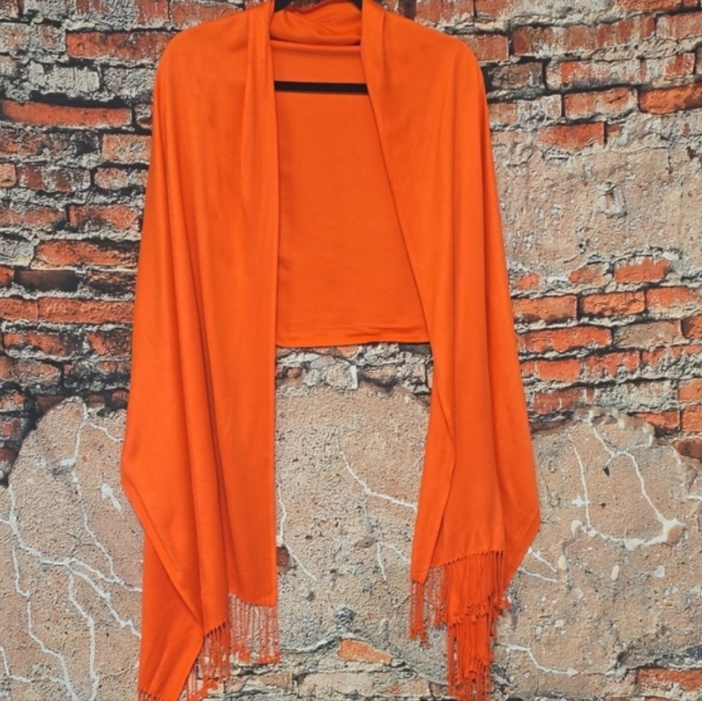 Jones New York Bold Orange Wrap